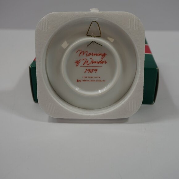 3 VINTAGE 1989 Hallmark Keepsake Ornament Ceramic Plate - Morning of Wonder - Picture 7 of 7